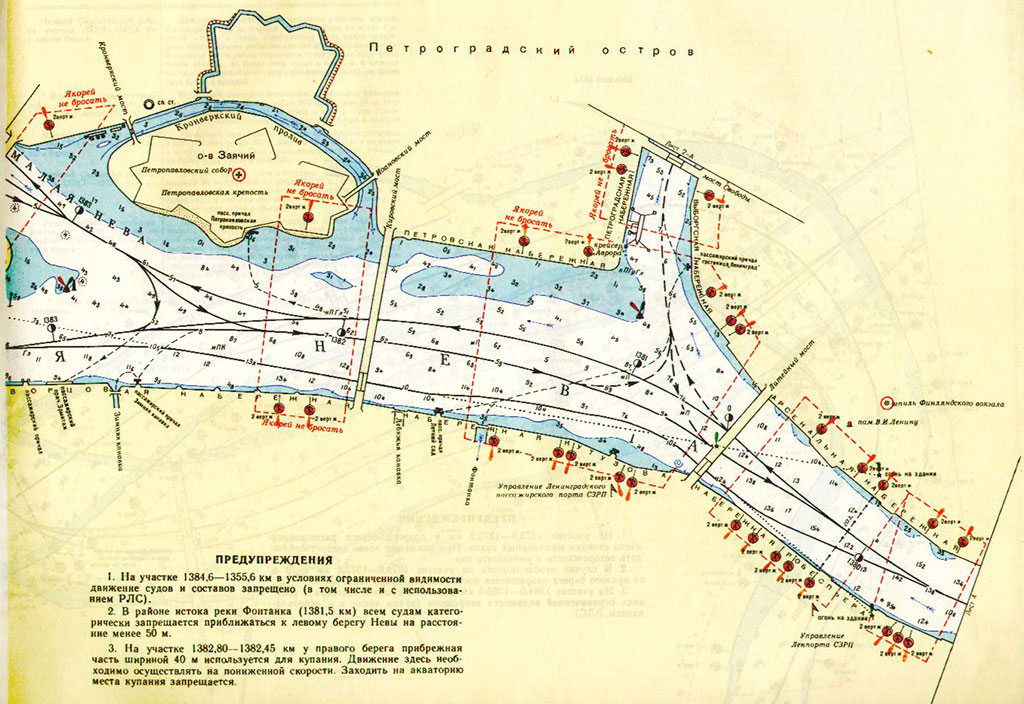 Водная карта санкт петербурга