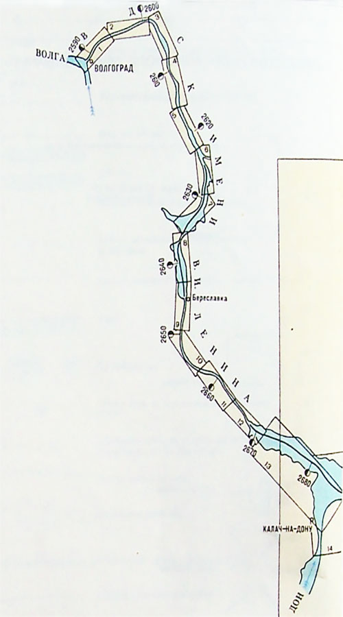 Карта волгодонского канала